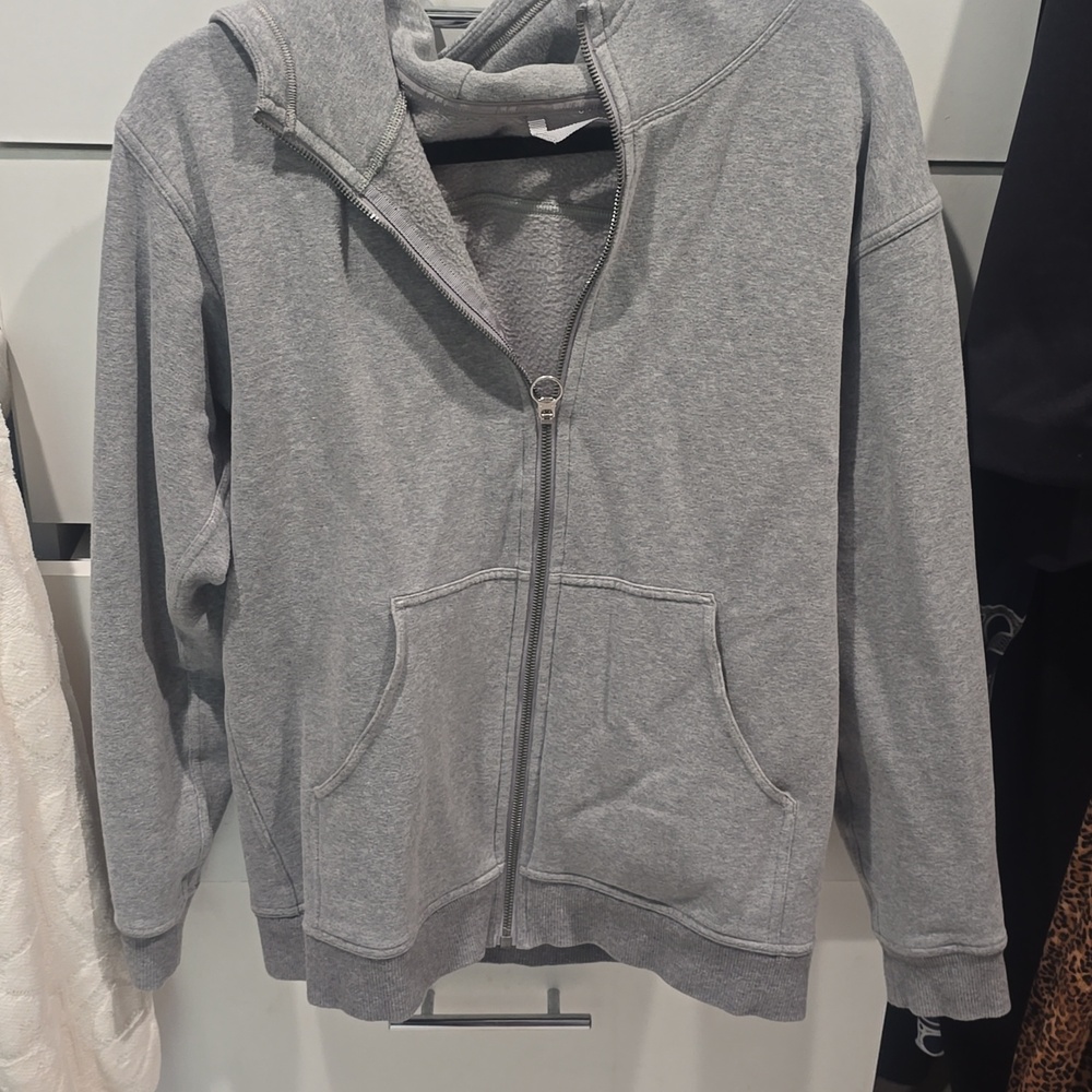 Super soft oversized gray Lululemon zip up Hoodie